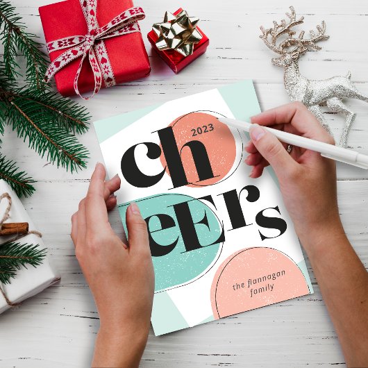 新年の応援抽象デザイン シーズンカード