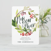 新年の応援水の色のフローラ休日 シーズンカード (スタンド正面)