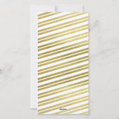 新年の応援金ゴールドスターバスト写真 シーズンカード (裏面)