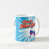 新年の応援 コーヒーマグカップ (正面右)