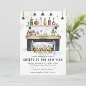 新年の応援 |ホリデーカクテルパーティー 招待状 (スタンド正面)