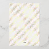 新年の応援 |ホリデーカクテルパーティー 箔招待状 (裏面)