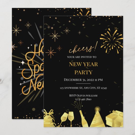 新年の応援：一緒に祝す! (正面/裏面)