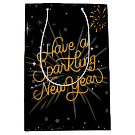 新年の応援：一緒に祝す! ミディアムペーパーバッグ