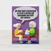 新年の悪い選択を隠す カード (正面)