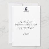 新年の抱負招待状 招待状 (裏面)