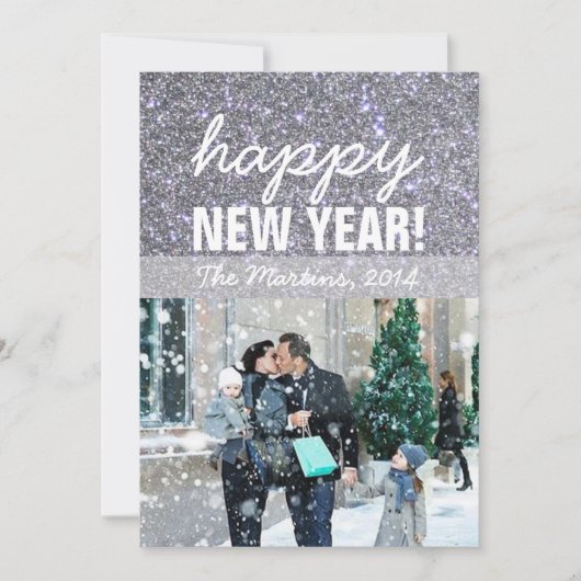 新年の挨拶の写真カード シーズンカード (正面)