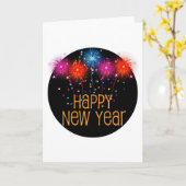 新年の挨拶カード カード (黄色い花)