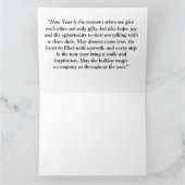 新年の挨拶カード カード (内部)