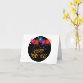 新年の挨拶カード カード (黄色い花)