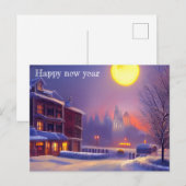 新年の挨拶カード シーズンポストカード (正面/裏面)