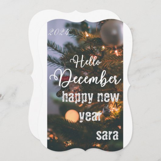 新年の挨拶カード 招待状 (正面/裏面)