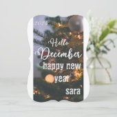 新年の挨拶カード 招待状 (スタンド正面)