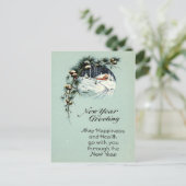 新年の挨拶1915ヴィンテージ シーズンポストカード (スタンド正面)