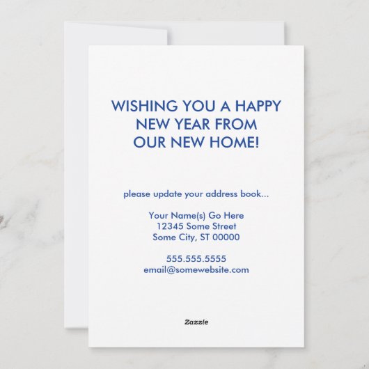 新年の挨拶 シーズンカード (裏面)