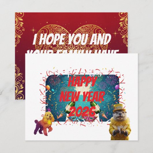 新年の挨拶www シーズンカード (正面/裏面)