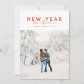 新年の新しいアドベンチャーフォトホリデーカード (正面)