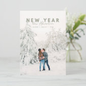 新年の新しいアドベンチャーフォトホリデーカード (スタンド正面)