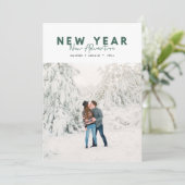 新年の新しいアドベンチャーフォトホリデーカード (スタンド正面)