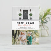 新年の新しいアドベンチャーフォト数々のホリデーカード (スタンド正面)