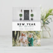 新年の新しいアドベンチャーフォト数々のホリデーカード (スタンド正面)