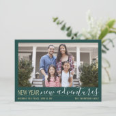 新年の新しいアドベンチャーモダン2フォトグリーン金ゴールド シーズンカード (スタンド正面)