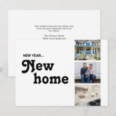 新年の新しいホームカスタムの写真 シーズンカード (正面/裏面)