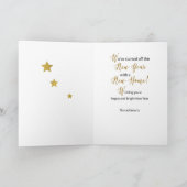 新年の新しいホームスターシャインで新しいアドレス カード (内部)