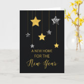 新年の新しいホームスターシャインで新しいアドレス カード (黄色い花)