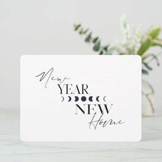 新年の新しいホームホリデーが引っ越し シーズンカード (スタンド正面)