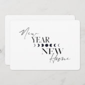 新年の新しいホームホリデーが引っ越し シーズンカード (正面/裏面)