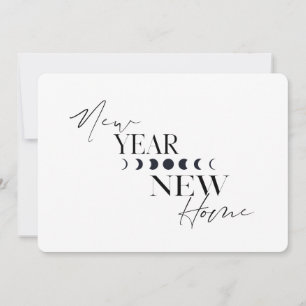 新年の新しいホームホリデーが引っ越し シーズンカード