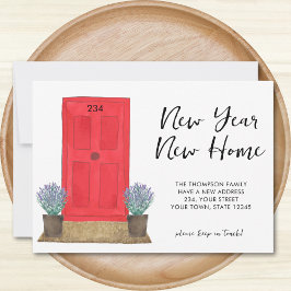 新年の新しいホームムービング 案内状