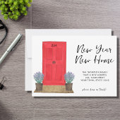 新年の新しいホームムービング 案内状