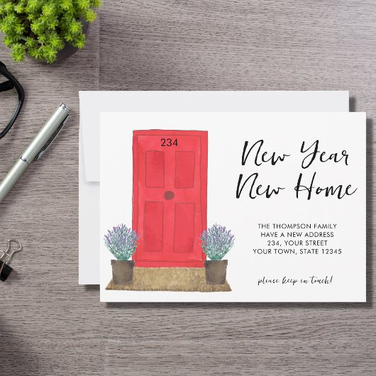 新年の新しいホームムービング 案内状