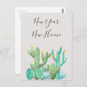 新年の新しいホーム発表サボスデザートカッティ ポストカード (正面/裏面)