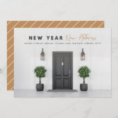 新年の新しい住所の写真の休日 (正面/裏面)