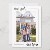 新年の新しい住所の変更 案内状 (正面)