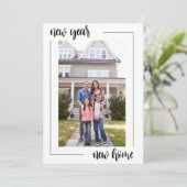 新年の新しい住所の変更 案内状 (スタンド正面)