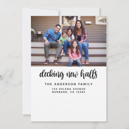 新年の新しい住所の変更 案内状 (裏面)