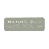 新年の新しい冒険の休日 ラベル (正面)