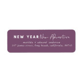 新年の新しい冒険の休日 ラベル (正面)