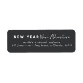 新年の新しい冒険の休日 ラベル (正面)