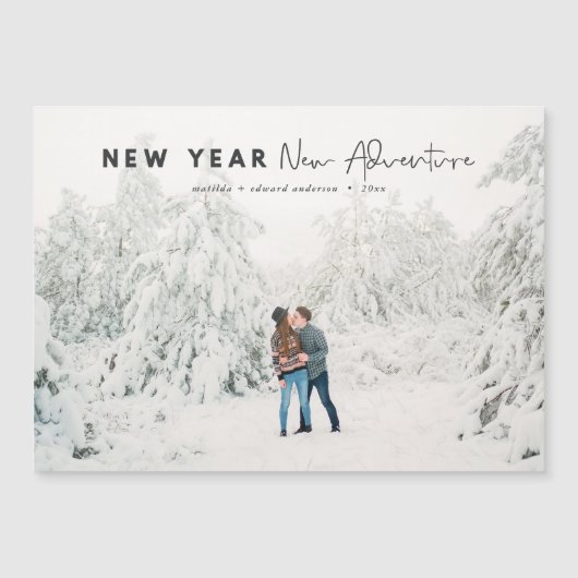 新年の新しい冒険の写真の休日 (正面)