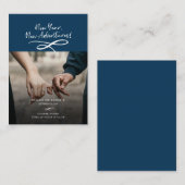 新年の新しい冒険の写真の日付を保存 ノートカード (正面/裏面)