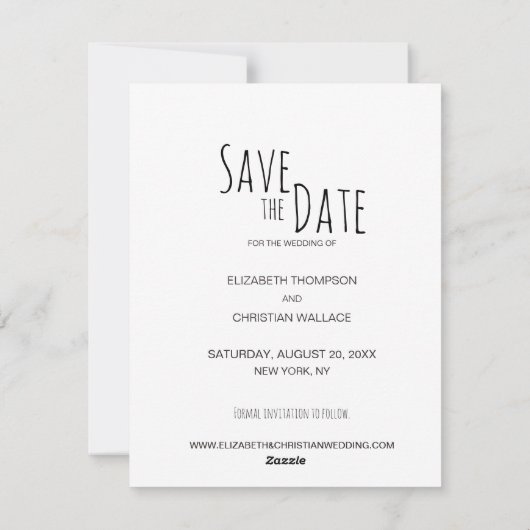 新年の新しい冒険の写真を保存する シーズンカード (裏面)