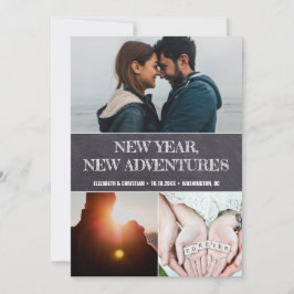 新年の新しい冒険フォトコラージュ結婚ズ セーブザデート