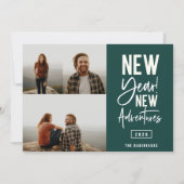 新年の新しい冒険フォトホリデーカード シーズンカード (正面)