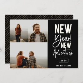 新年の新しい冒険フォトホリデーカード シーズンカード