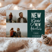 新年の新しい冒険フォトホリデーカード シーズンカード